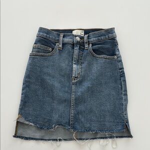 Aritzia Blue Denim Skirt Mid Thigh-Length Casual